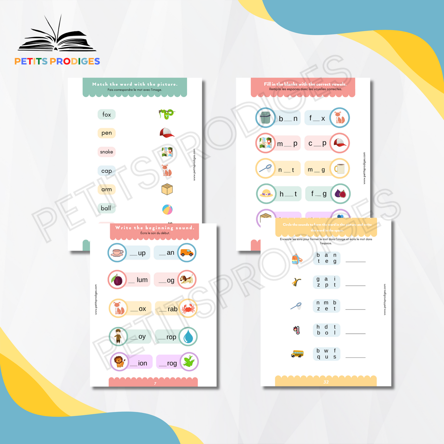 Apprendre à lire et écrire en Anglais 4-6 ans